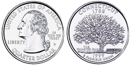 1999 Connecticut State Quarter