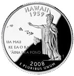 Hawaii State Quarter Reverse