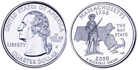 2000 Massachusetts State Quarter
