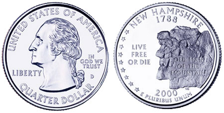 2000 New Hampshire State Quarter